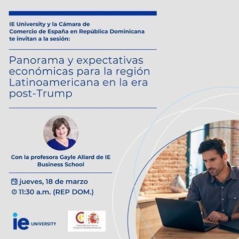 Invitación al la conferencia panorama y expectativas económicas en la era post Trump.