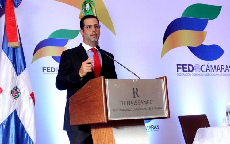 Manuel Luna Sued, presidente de la Federación Dominicana de Cámaras de Comercio (Fedocámaras)