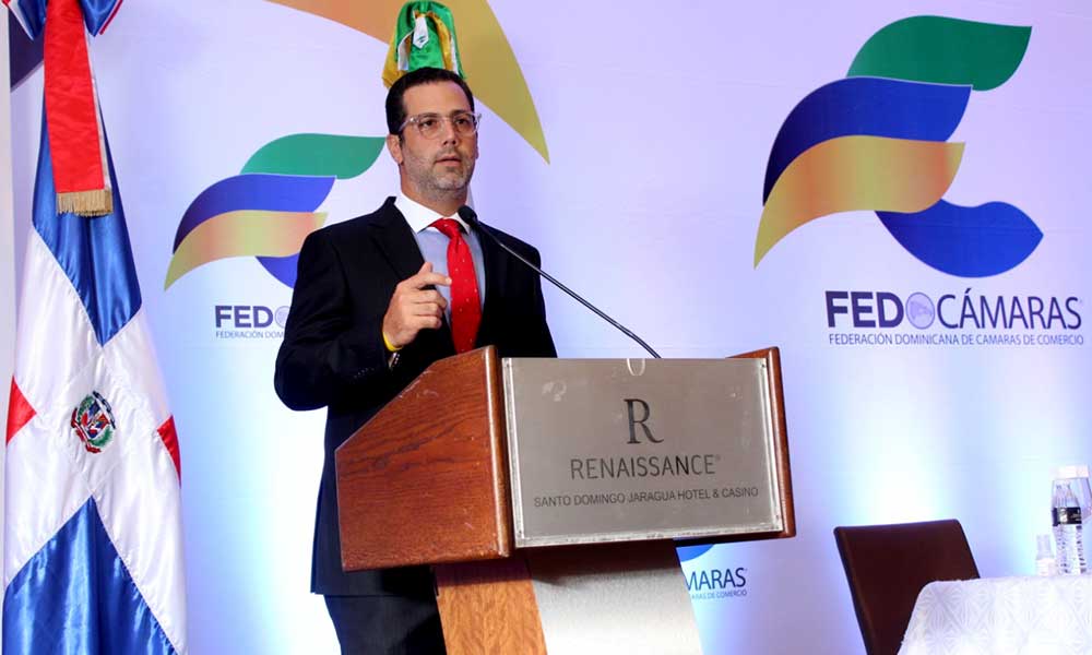 Manuel Luna Sued, presidente de la Federación Dominicana de Cámaras de Comercio (Fedocámaras)