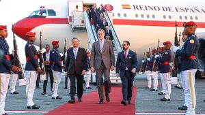Rey de España, Felipe VI llega a RD para la XXVIII Cumbre Iberoamericana