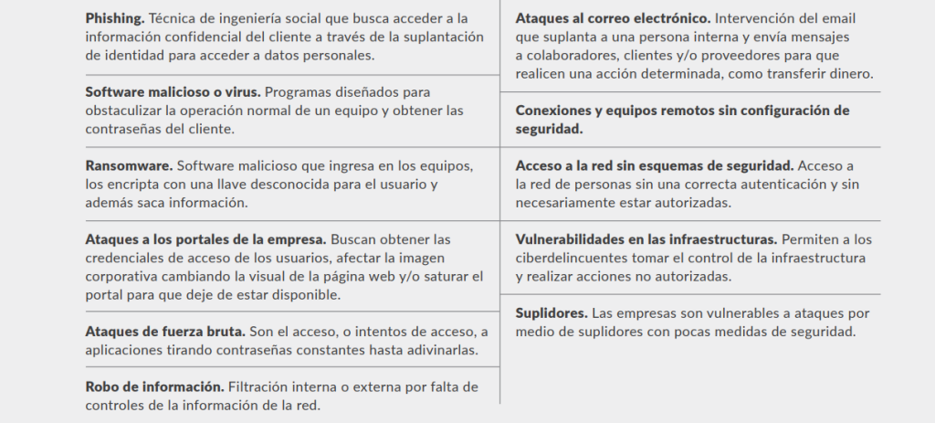 CAMACOES- Riesgos de ciberseguridad empresarial.